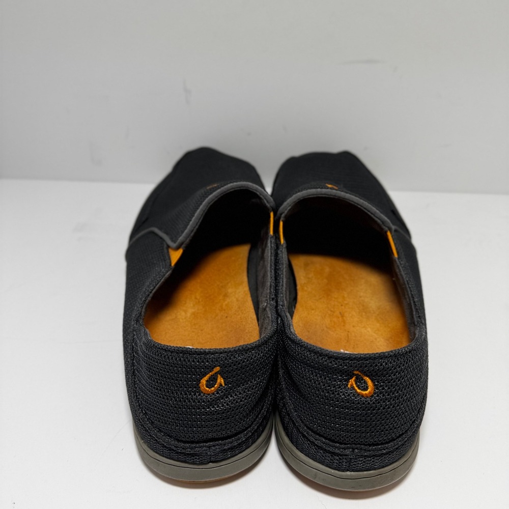 OluKai Nohea Mesh Mens Slip On Shoes Charcoal Gray Orange 10188-4242 Size 10 - Picture 3 of 8